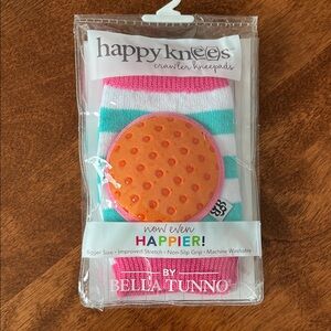 Bella Tunno Happy Knees Crawler Kneepads - Pink, Orange, and White